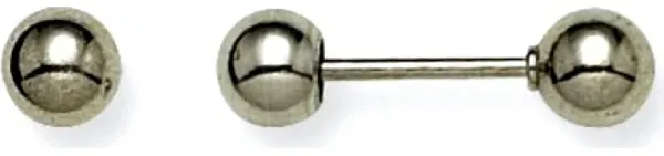 Серьги Inverness (Инвернес) Ball Varbel Long 4 мм лонг 9 мм Титанум IN111.200, 1 пара
