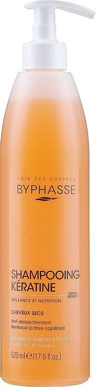 Шампунь Byphasse (Біфас) кератиновий для сухого волосся, 520 мл