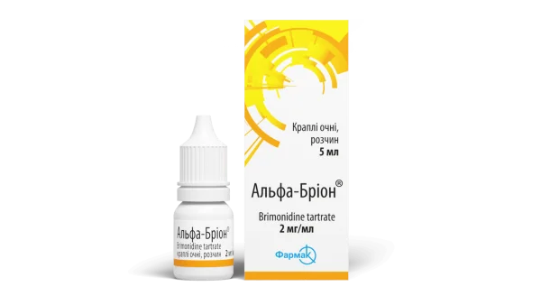 Альфа-Бріон краплі для очей по 2 мг/мл, 5 мл