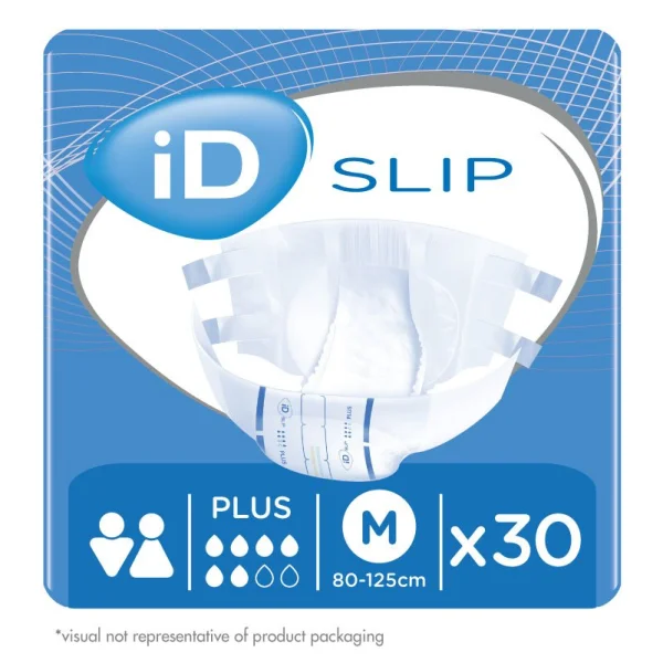 Подгузники для взрослых iD (Ай Ди) Slip Extra Plus Medium (Слип Плюс Медиум), 30 шт.