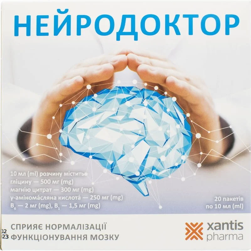 Нейродоктор розчин по 15 мл у пакетах, 20 шт.