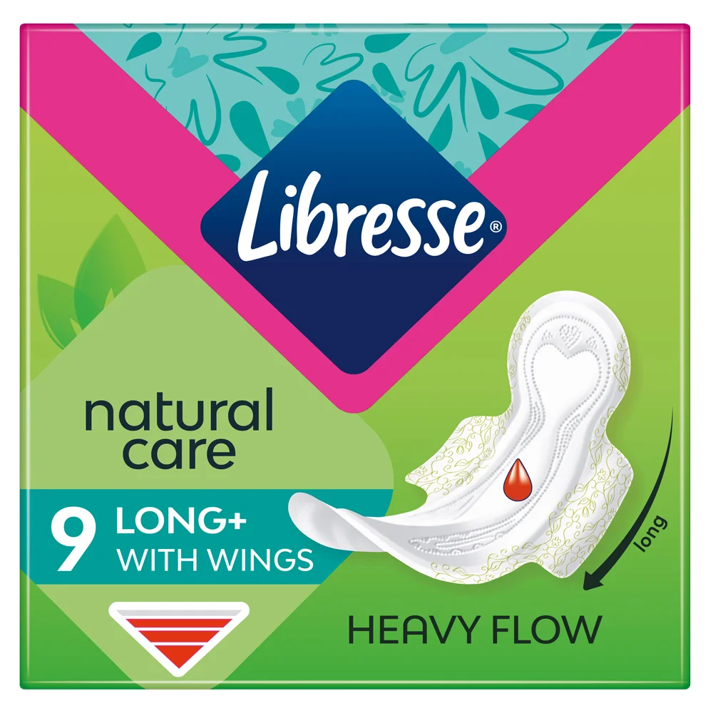 Прокладки гігієнічні жіночі Libresse (Лібрес) Natural Care Ultra Super, 9 шт.