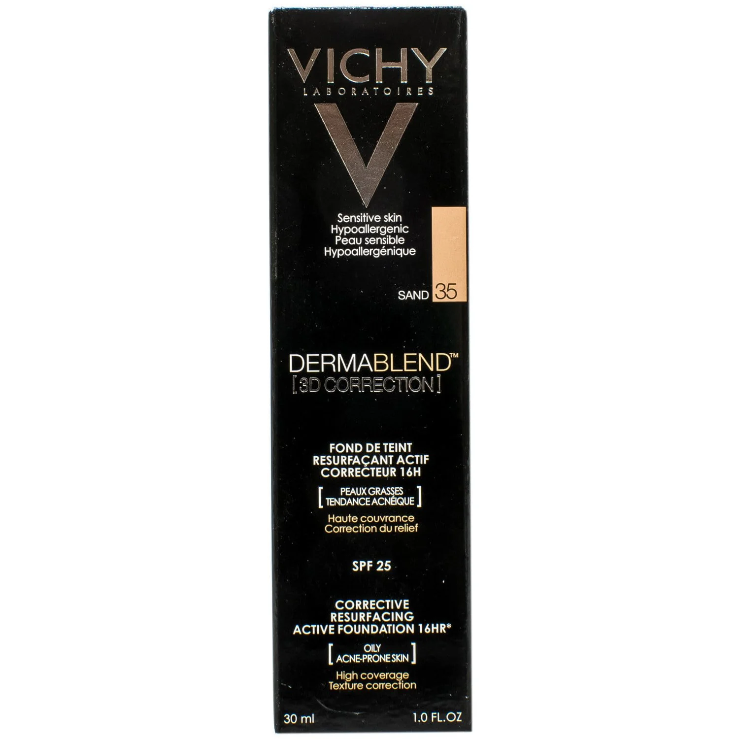 Крем для обличчя Vichy (Віши) Dermablend 3D матуючий тональний, вирівнюючий поверхню шкіри відтінок 35, 30мл