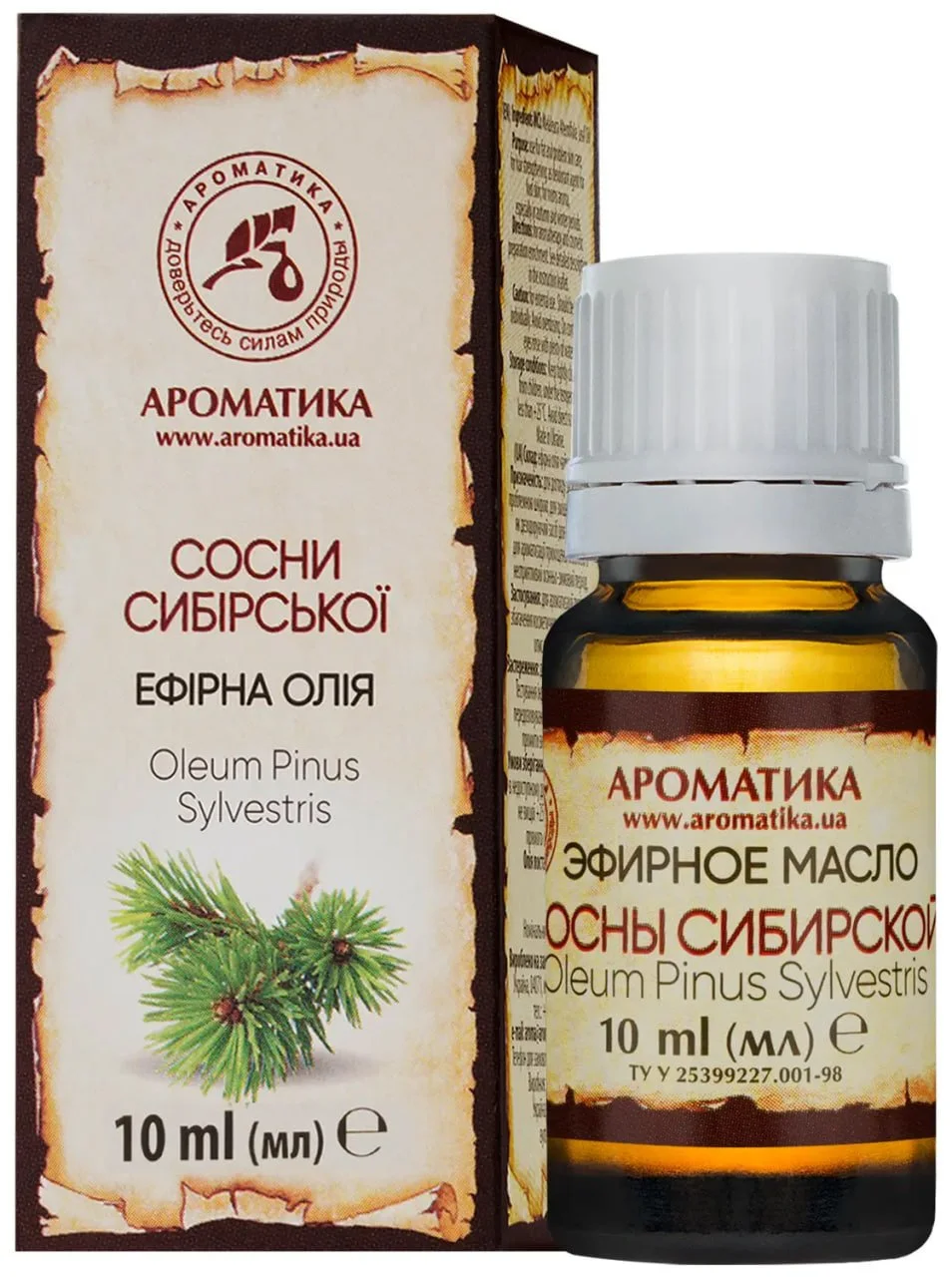 Олійка ефірна Сосни сибірської, 10 мл