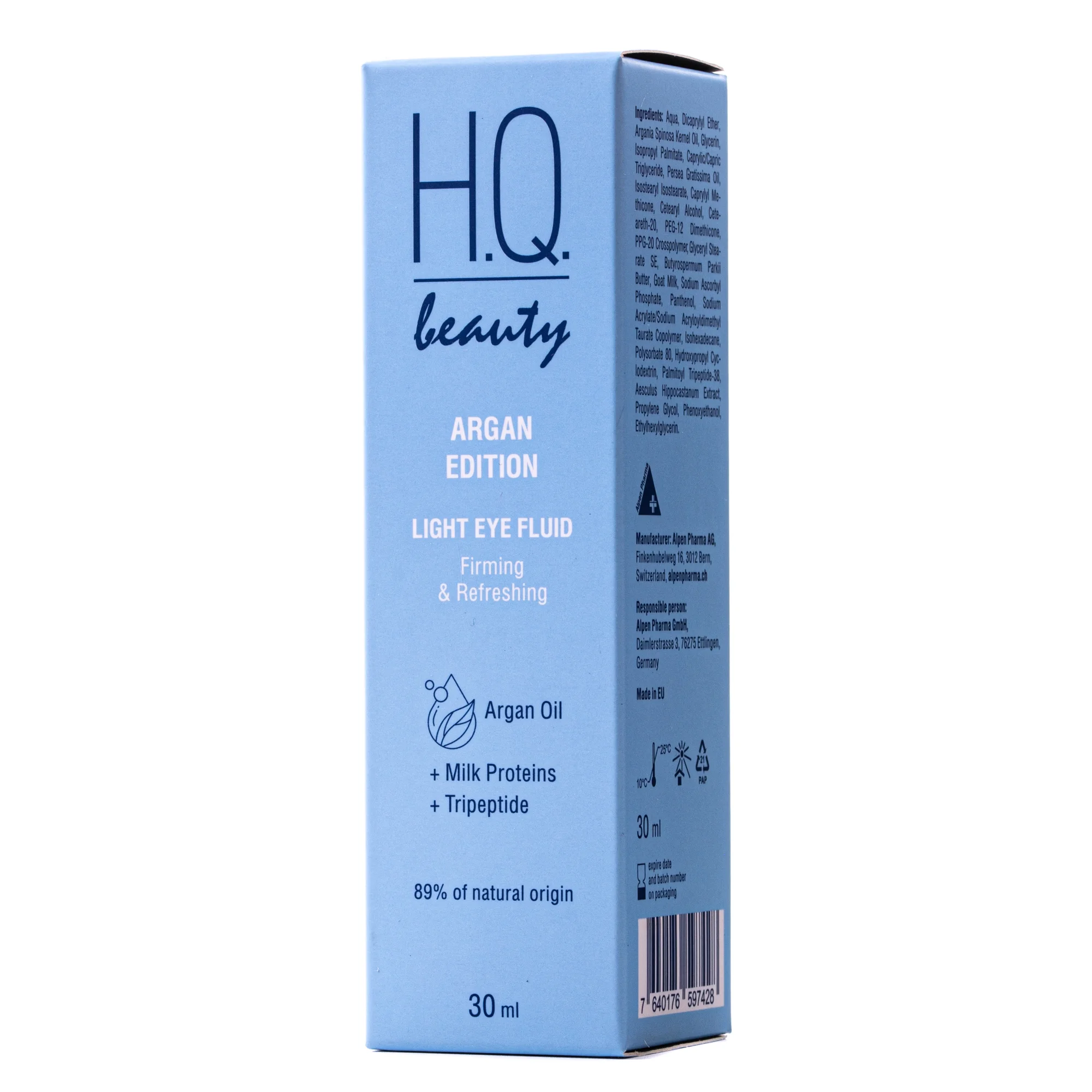 Флюїд під очі H.Q.Beauty (Аш Кью Бьюті) Argan Edition пружність та свіжість, 30 мл