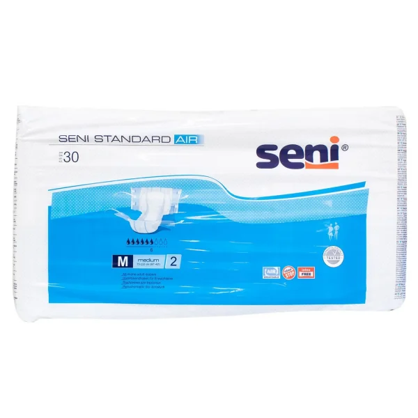 Подгузники для взрослых SENI (Сени) Standard AIR Medium (Стандарт Эйр Медиум), 30 шт.