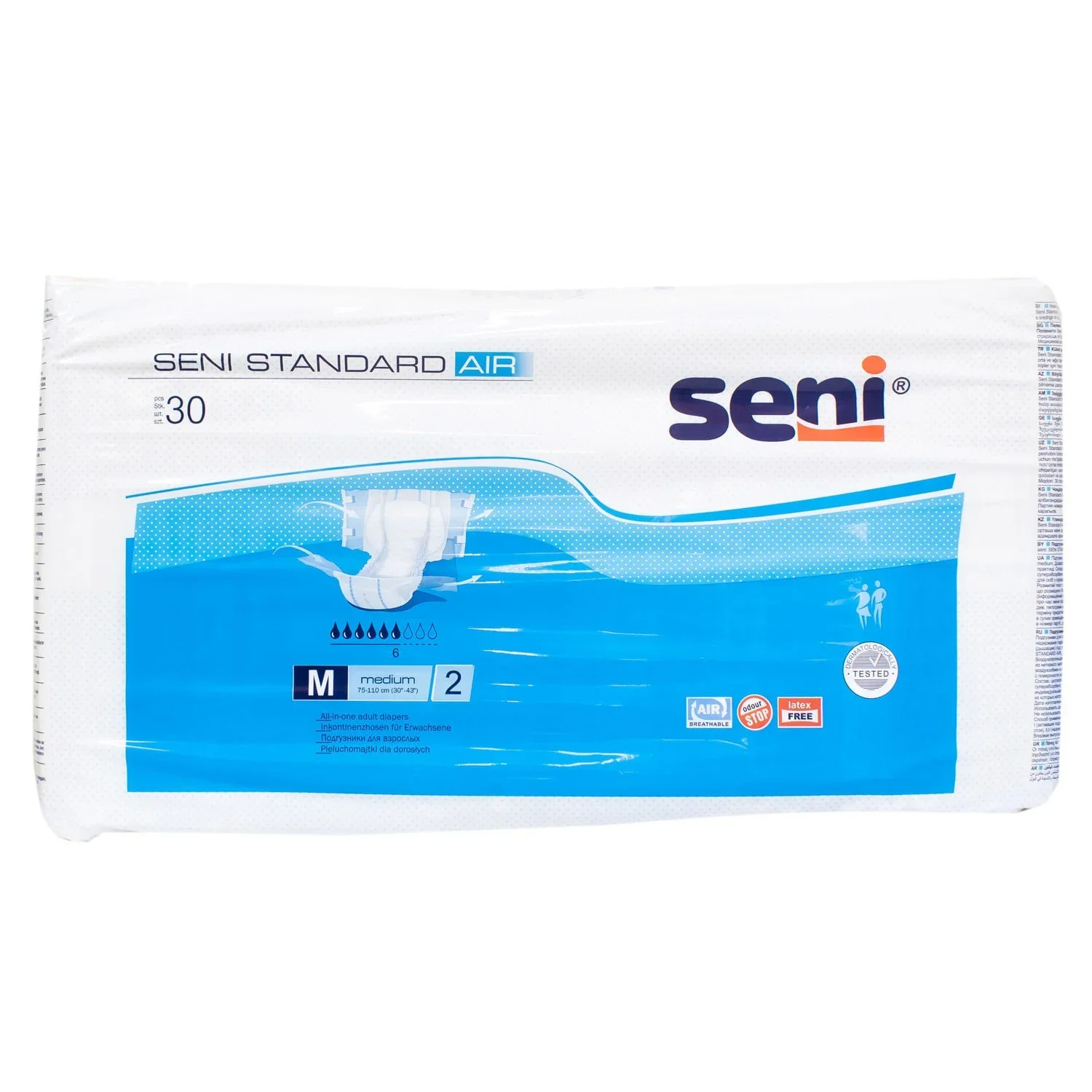 Підгузки для дорослих SENI (Сені) Standard AIR Medium (Стандарт Ейр Медіум), 30 шт.
