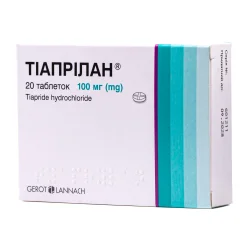 Тіапрілан таблетки по 100 мг, 20 шт.