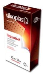 Пластир Silkoplast (Сілкопласт) перцевий 10 х 18 см, 1 шт.