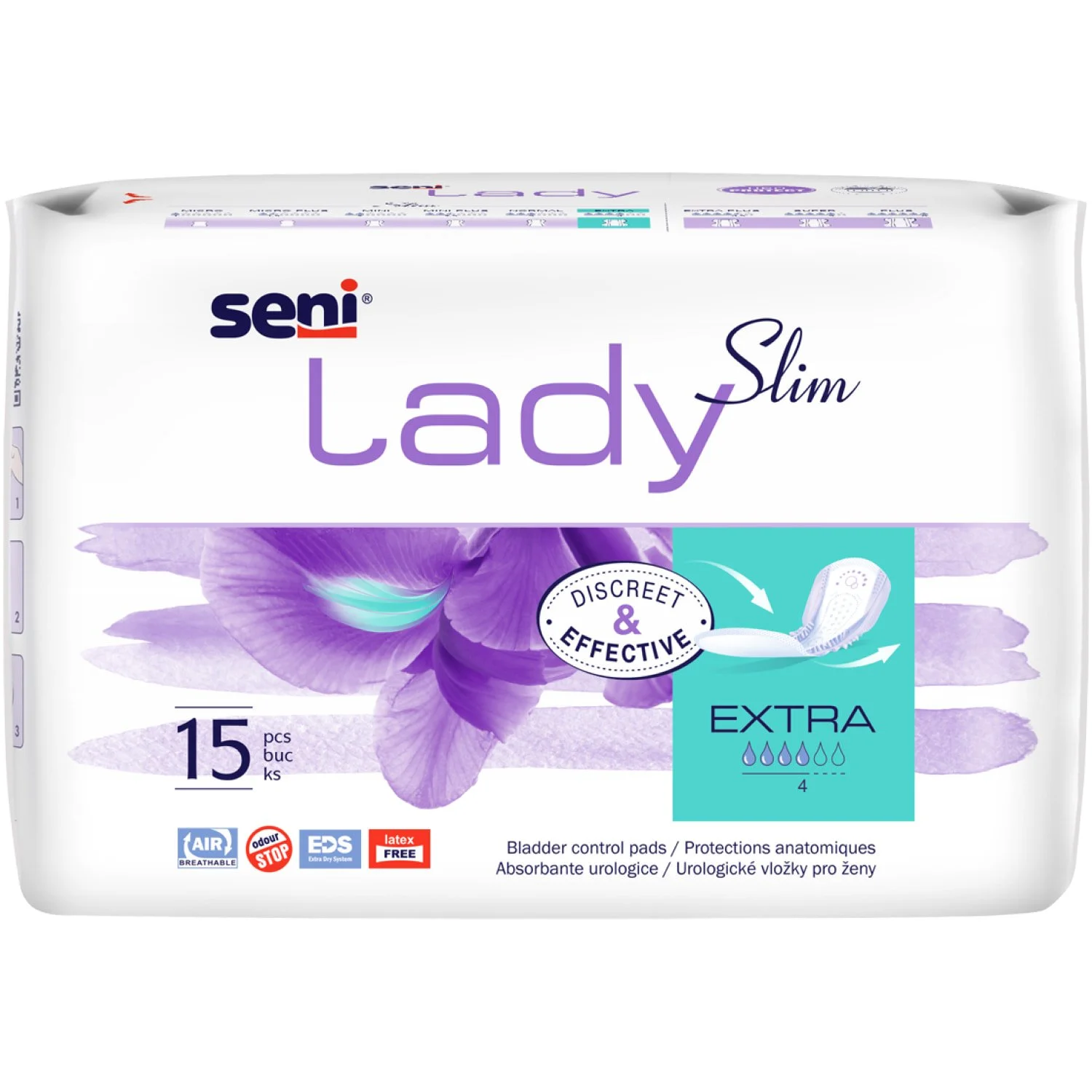 Прокладки урологічні Сені Леді Слім Екстра (Seni Lady Slim Extra), 15 шт.