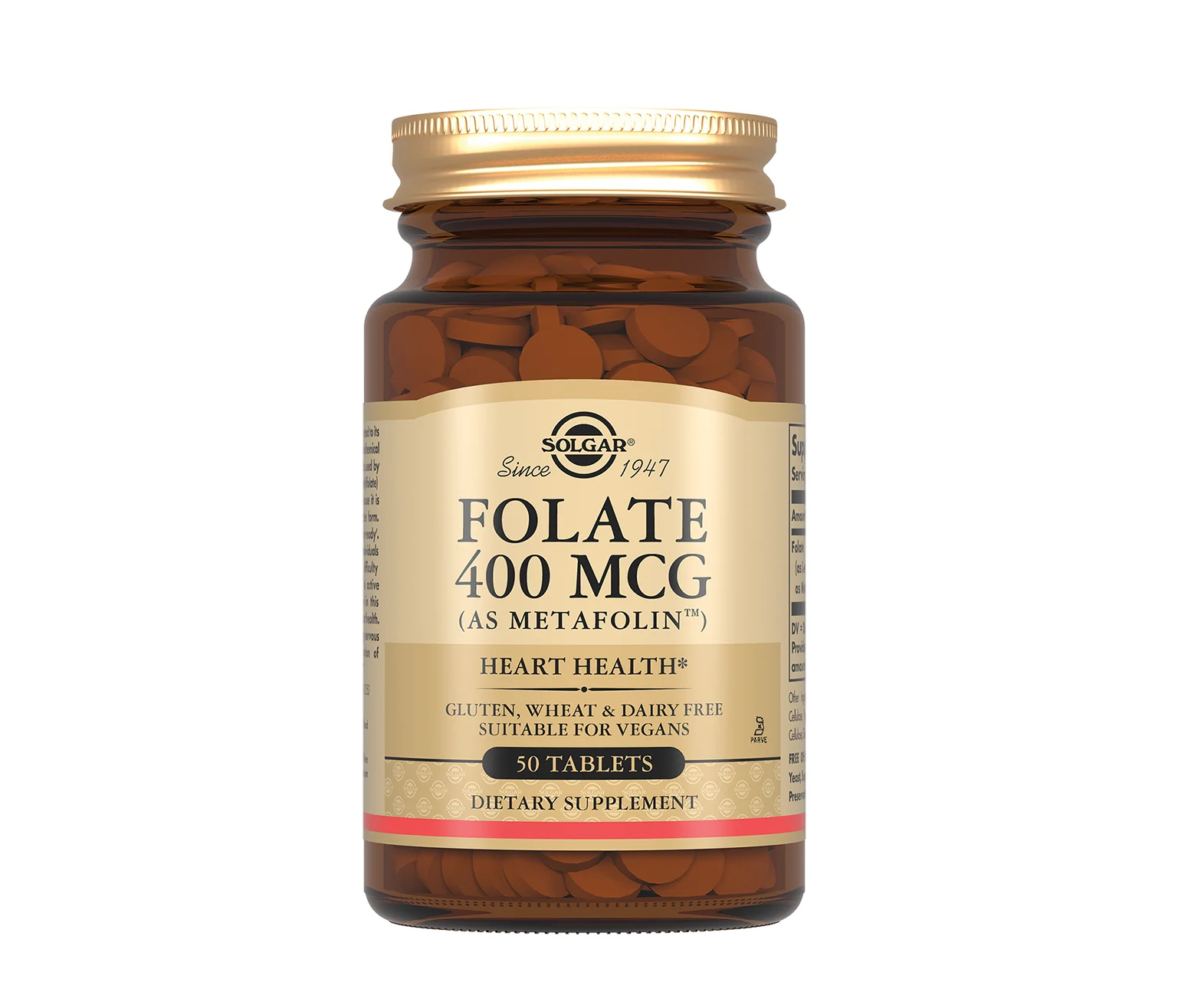 Солгар Фолат 400 мкг (Solgar Folate 400 Mcc) у таблетках, 50 шт.