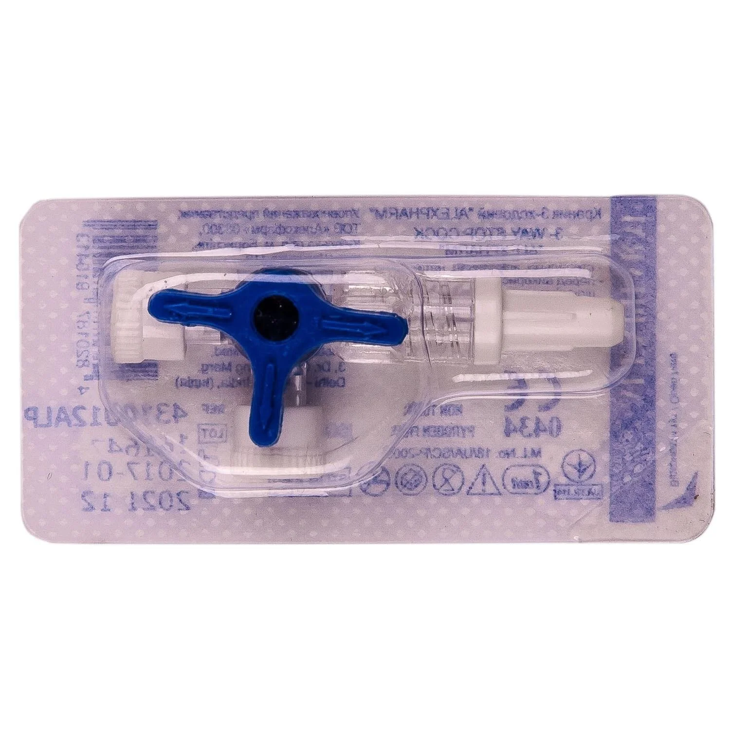 Кран Alexpharm 3-х ходовий з поворотним фіксатором, 1 шт.