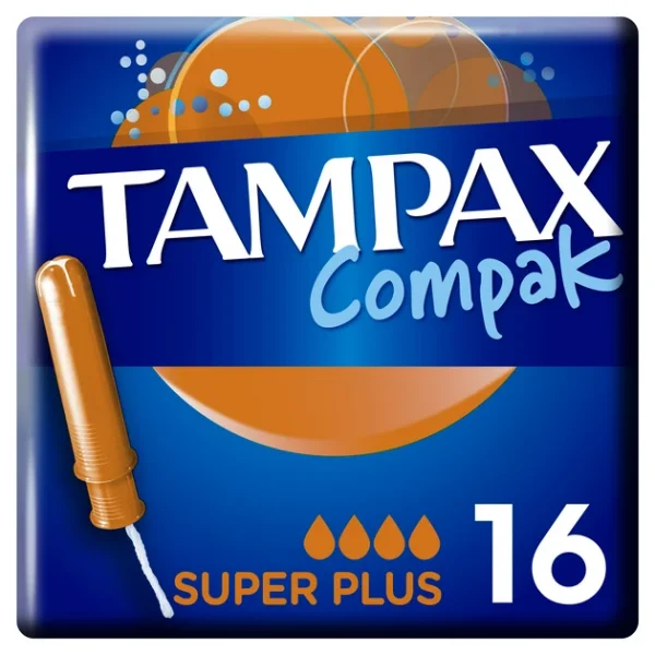 Тампони Tampax Compak Super Plus (Тампакс компакт супер плюс), 16 шт.