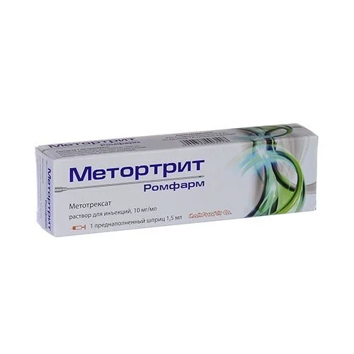 Метортрит Ромфарм раствор для инъекций по 10 мг/мл, в шприце 1,5 мл, 1 шт.