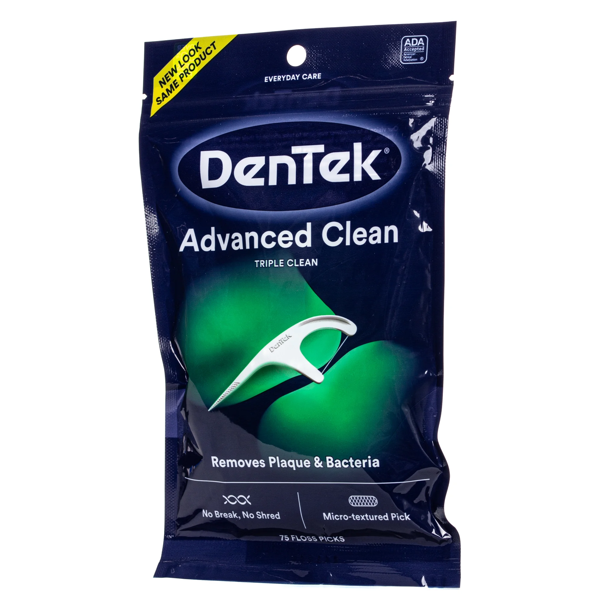 Флоc-зубочистки (DenTek) потрійне очищення, 75 шт.