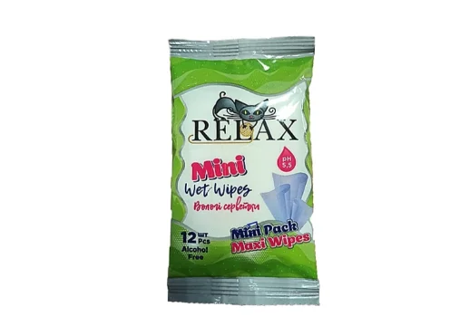 Серветки вологі Relax mini, 12 шт.
