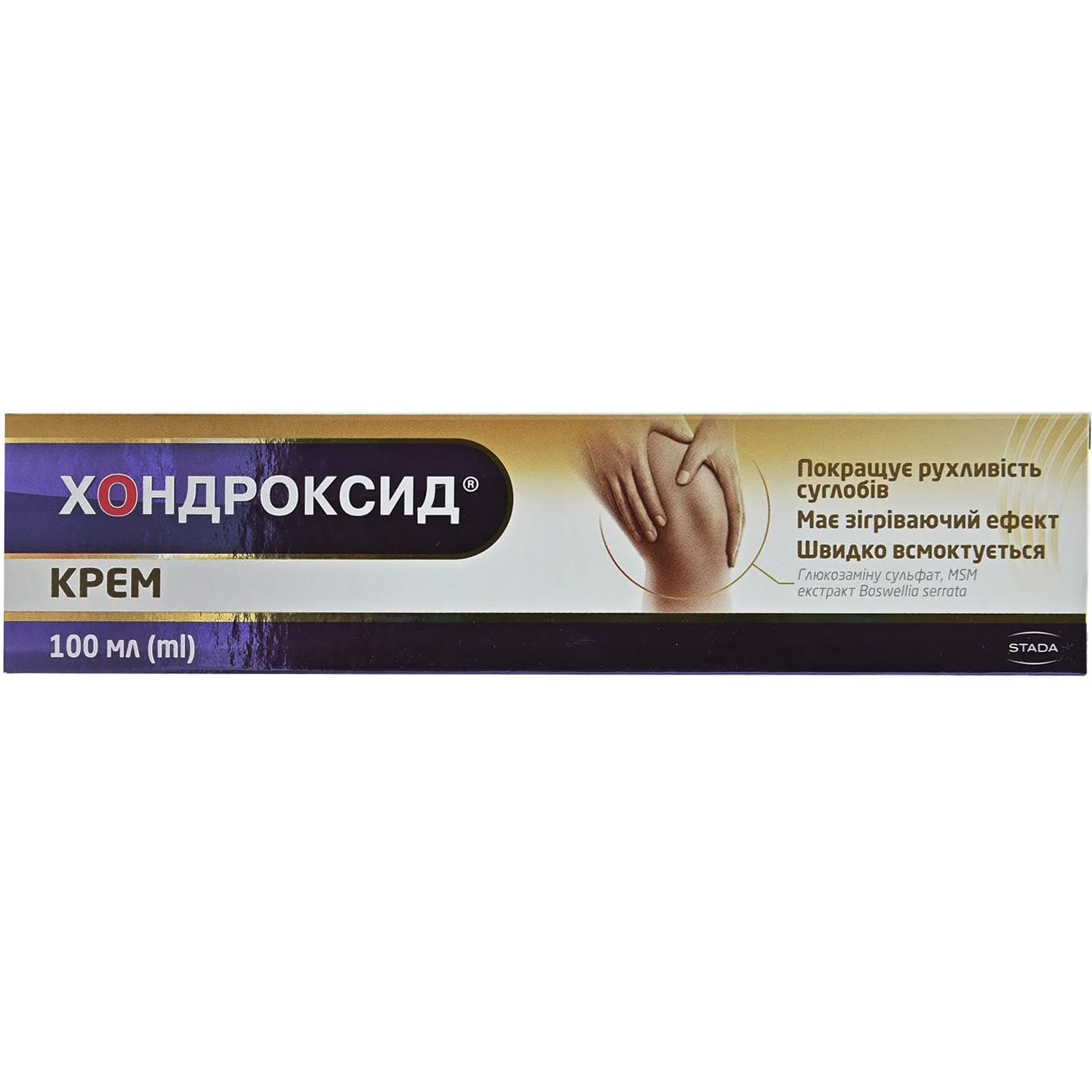 Хондроксид крем від болю в суглобах та спині, 100 мл
