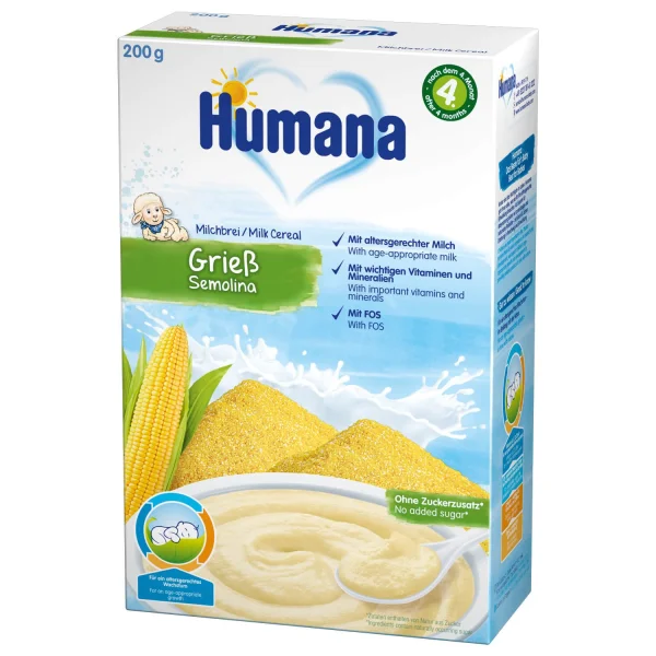 Сухая молочная каша Хумана (Humana) кукурузно, 200 г