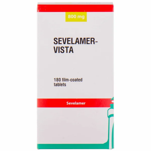 Севеламер-виста таблетки по 800 мг, 180 шт.