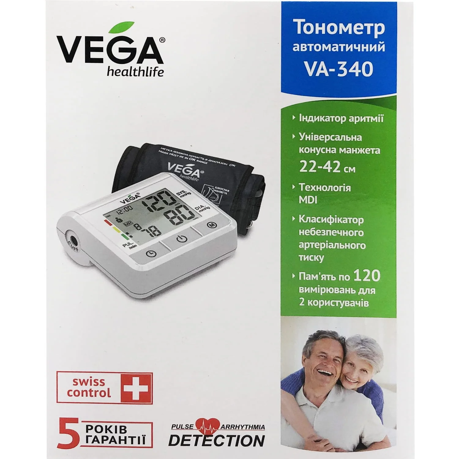 Тонометр Vega (Вега) VA-340 автоматичний