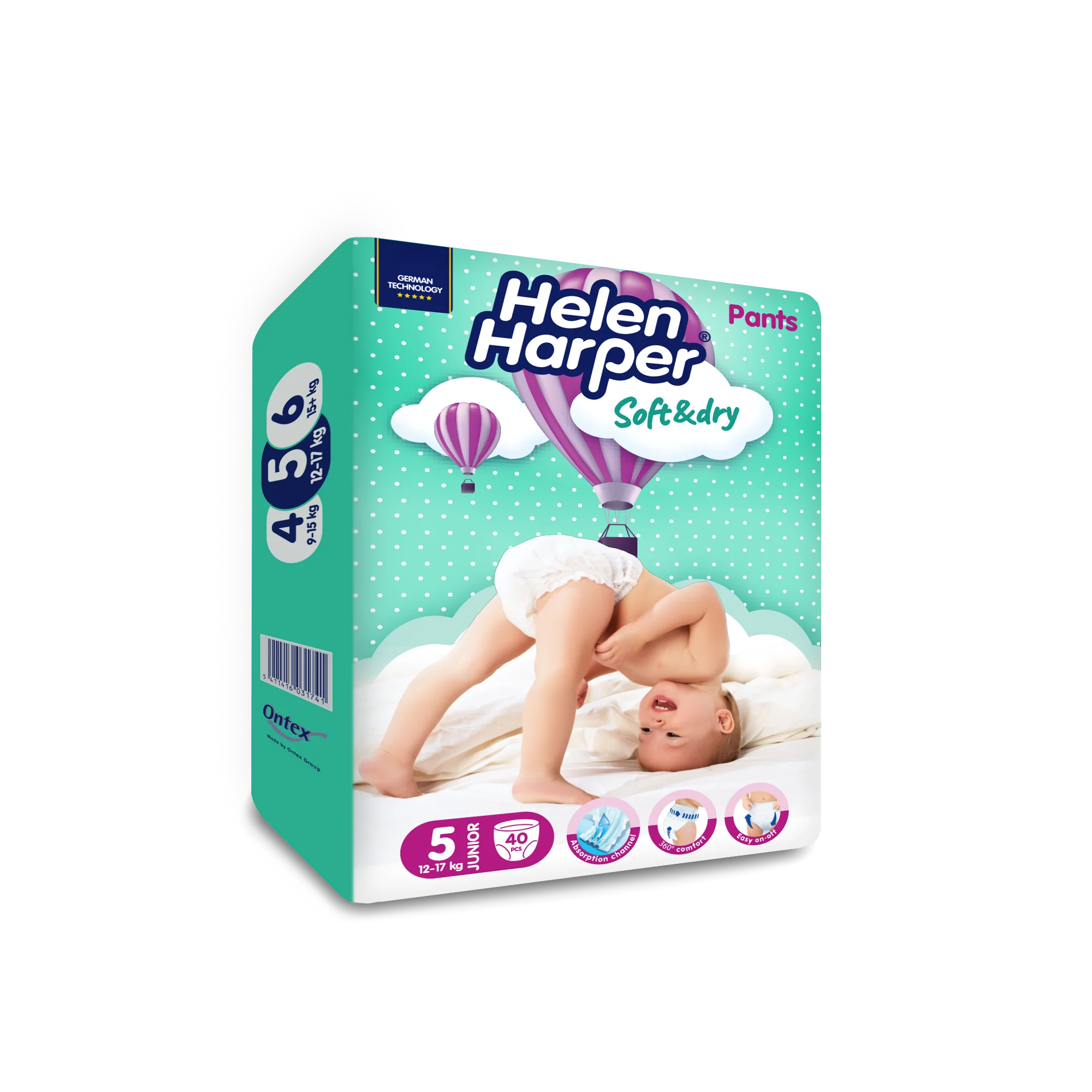 Підгузки Helen Harper (Хелен Харпер) Baby Junior 5 (11-25кг), 40 шт.