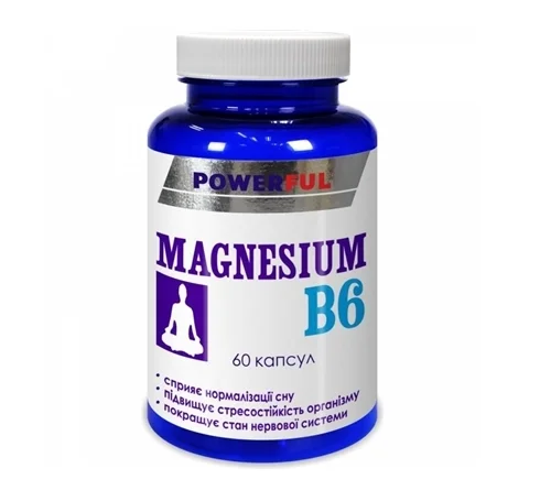 Магнезиум B6 Паверфул капсулы, 60 шт.
