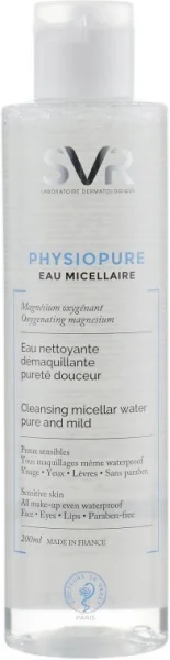Вода мицеллярная SVR Physiopure (СВР Физиопюр) очищающая, 200 мл