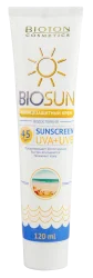 Крем сонцезахисний BioSan (Біосан) SPF 45, 120мл