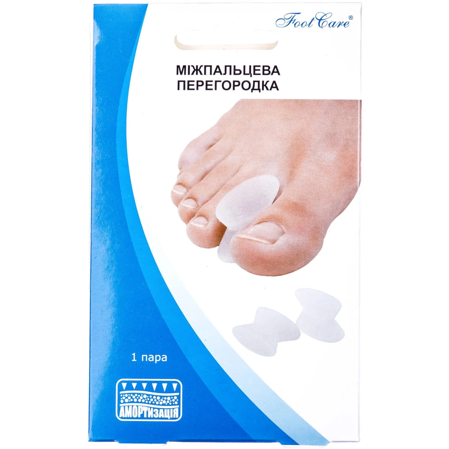 Перегородка гелева міжпальцева Foot Care розмір М, 1 пара
