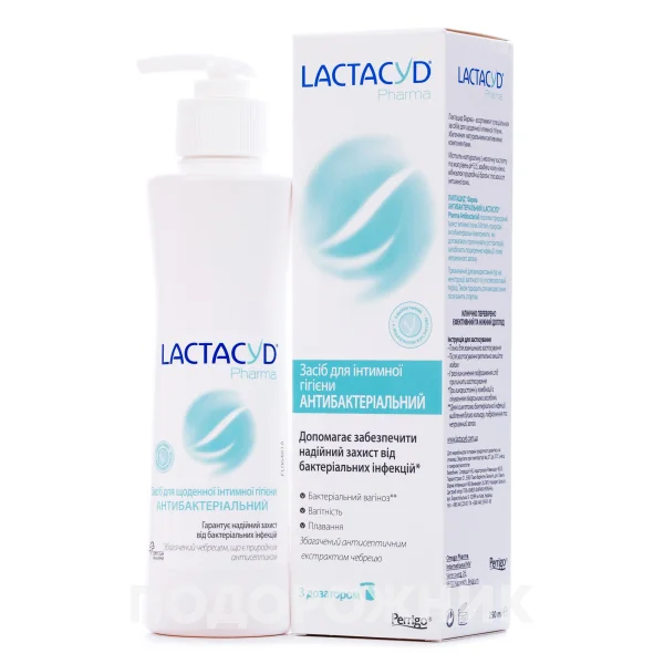 Лактацид Фарма (Lactacyd) антибактериальное средство с дозатором, 250 мл