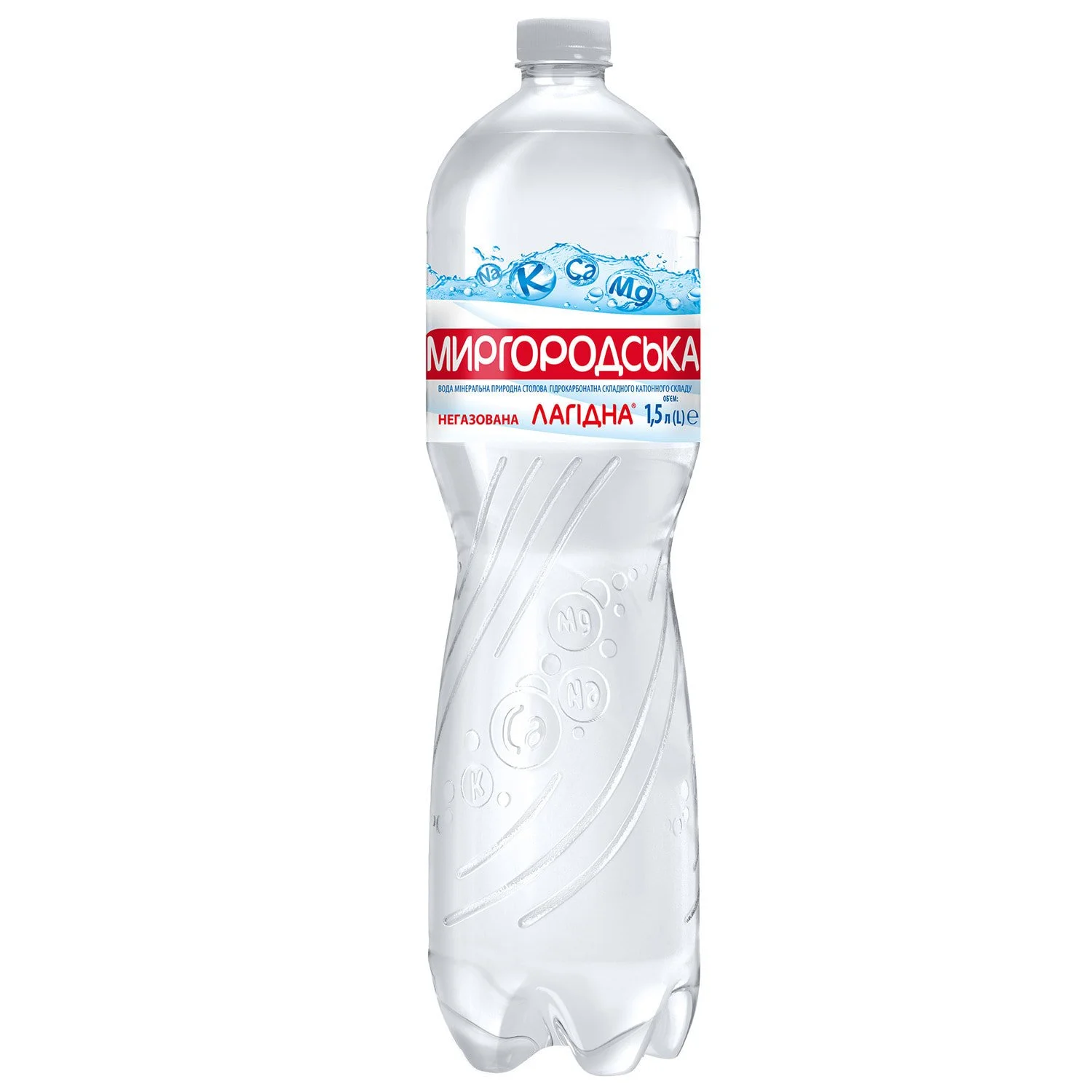 Мінеральна вода Миргородська Лагідна негазована, 1,5 л