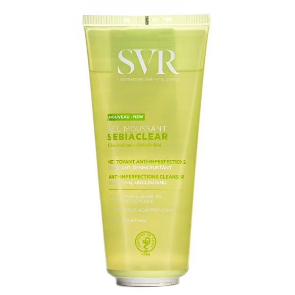 Гель для лица SVR (СВР) Sebiaclear очищающий, для жирной и чувствительной кожи, 200 мл