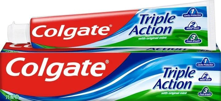 Зубна паста Colgate (Колгейт) Потрійна дія, 75 мл