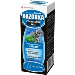 Базука Ісландський мох еліксир від сухого кашлю флакон, 120мл
