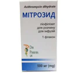 Мітрозид ліофілізат для розчину для інфузій, 500 мг