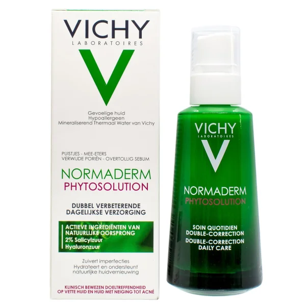 Флюид для лица Vichy (Виши) Normaderm Phytosolution (Нормадерм Фитосолюшн) ежедневный двойного действия для жирной, склонной к недостаткам кожи, 50 мл