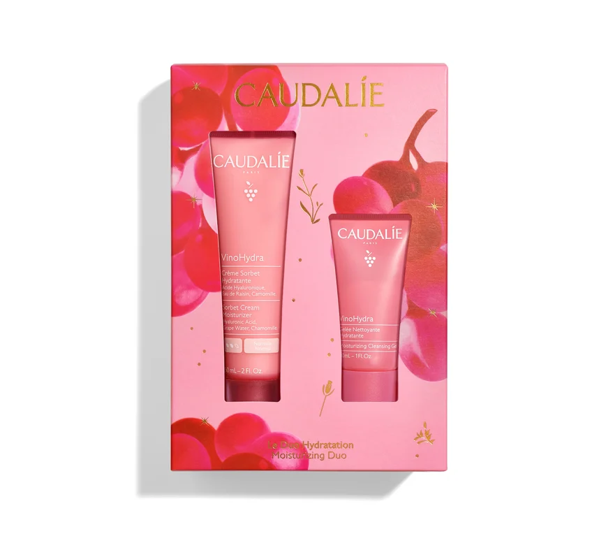 Набір Caudalie (Кодалі) VinoHydra Sorbet Cream Set 2025 (Крем сорбет 60 мл + Гель для вмивання 30 мл), 1 шт.