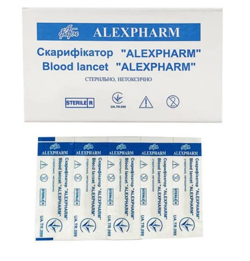 Скарифікатор Alexpharm стерильний, 200 шт.