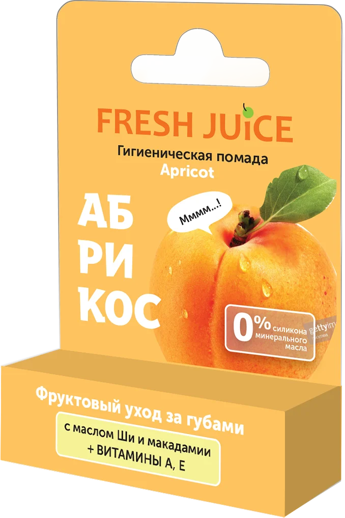Гігієнічна помада Fresh Juice (Фреш Джус) абрикос, 3,6 г