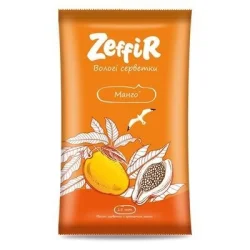 Серветки вологі Zeffir (Зеффір) Манго, 15 шт.