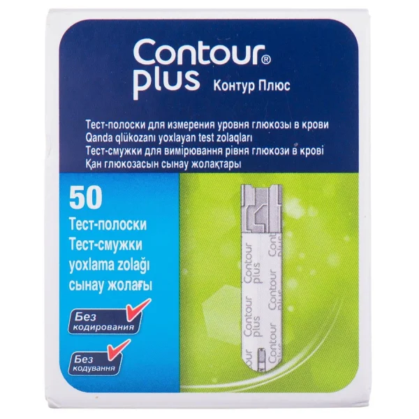 Тест-полоски CONTOUR PLUS (Контур плюс) 50 шт.