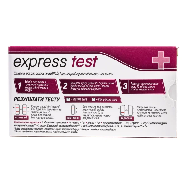 Тест-кассета Express Test (Экспресс Тест) для быстрой диагностики
