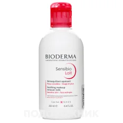 Молочко для обличчя Bioderma (Біодерма) Sensibio очищуюче для чутливої шкіри, 250 мл