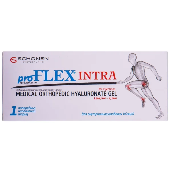 ПроФлекс Интра гель для внутрисуставных инъекций 12 мг/мл по 2,5 мл в предварительно заполненном шприце, 1 шт.