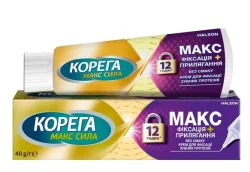Крем для фиксации зубных протезов Corega (Корега) Макс фиксация и прилегание, безвкусно, 40 г