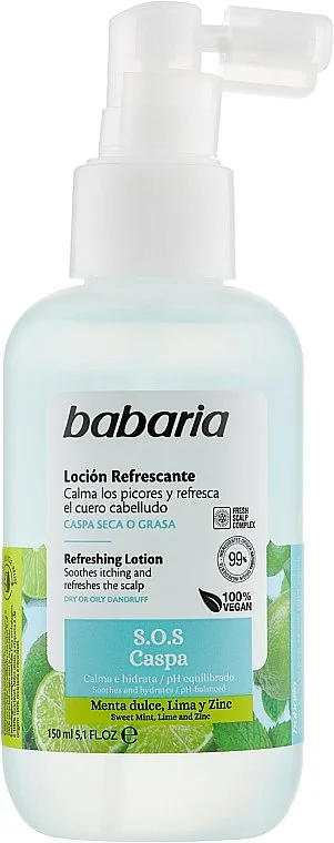 Спрей-лосьйон для шкіри голови Babaria (Бабарія) освіжаючий, 150 мл