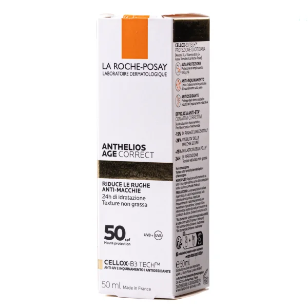 Солнцезащитное средство La Roche-Posay (Ля Рош-Позе) Anthelios Correct против морщин для чувствительной кожи SPF50, 50 мл