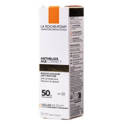 Солнцезащитное средство La Roche-Posay (Ля Рош-Позе) Anthelios Correct против морщин для чувствительной кожи SPF50, 50 мл