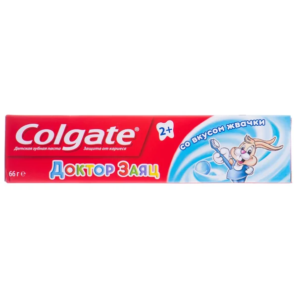 Колгейт (Colgate) зубная паста Врач Заяц со вкусом жевательной резинки, 50 мл