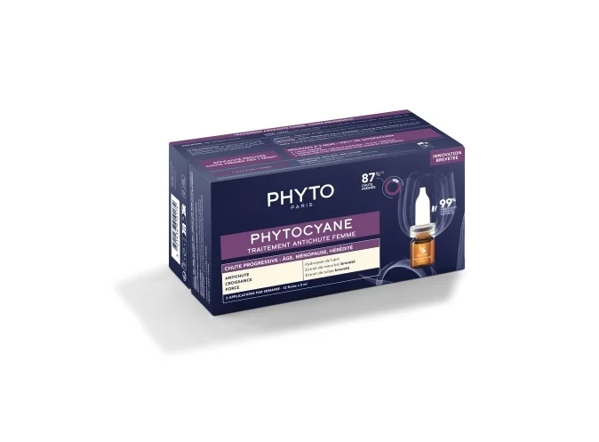 Засіб для волосся Phyto (Фіто) Фітоціан Прогресив у ампулах по 5 мл, 12 шт.